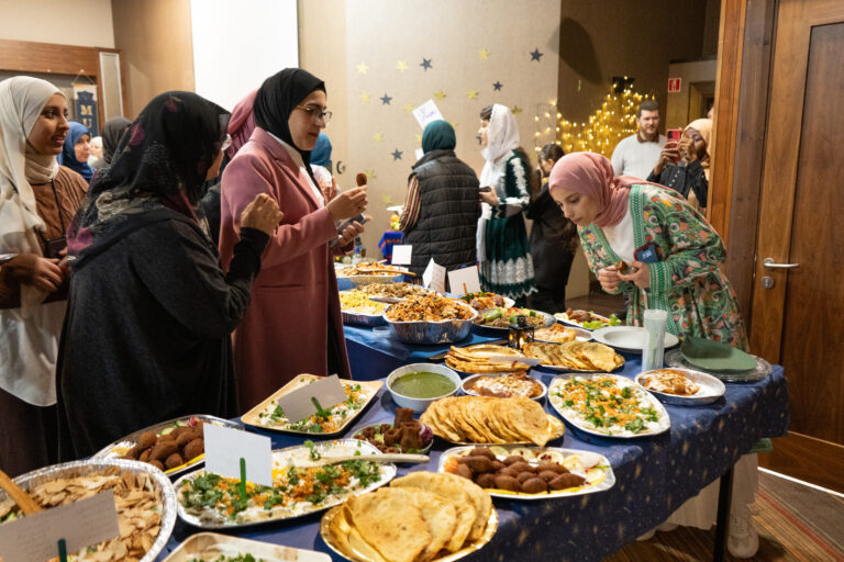 Ladies choosing their food