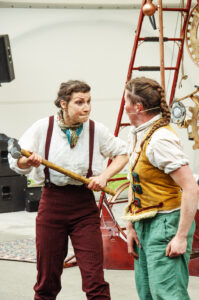 Symmetry Circus Maria Corcoran and Aoife Raleigh in action